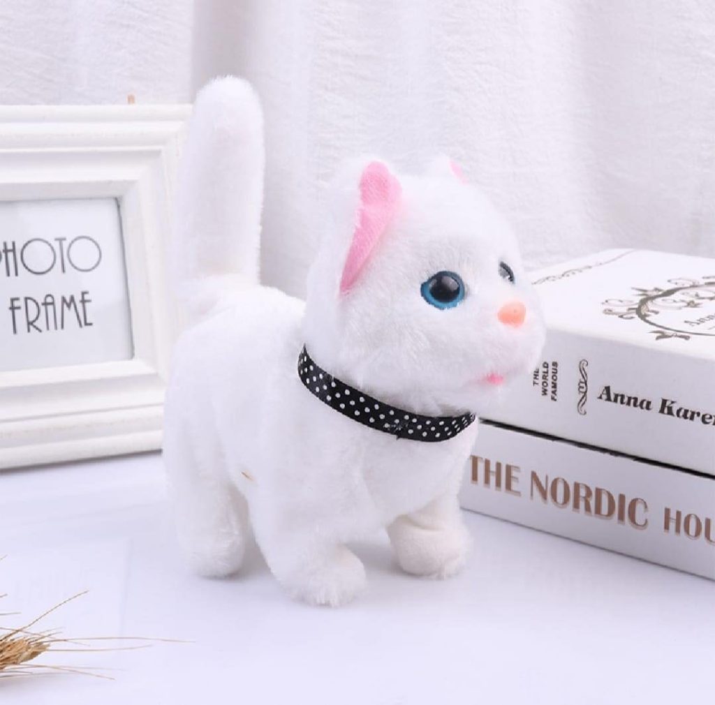 Electronic walking cat toy