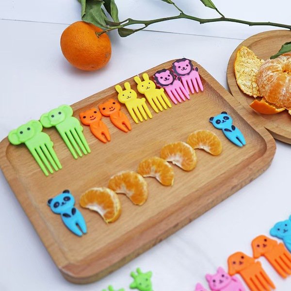 Animal mini fork 10 pis